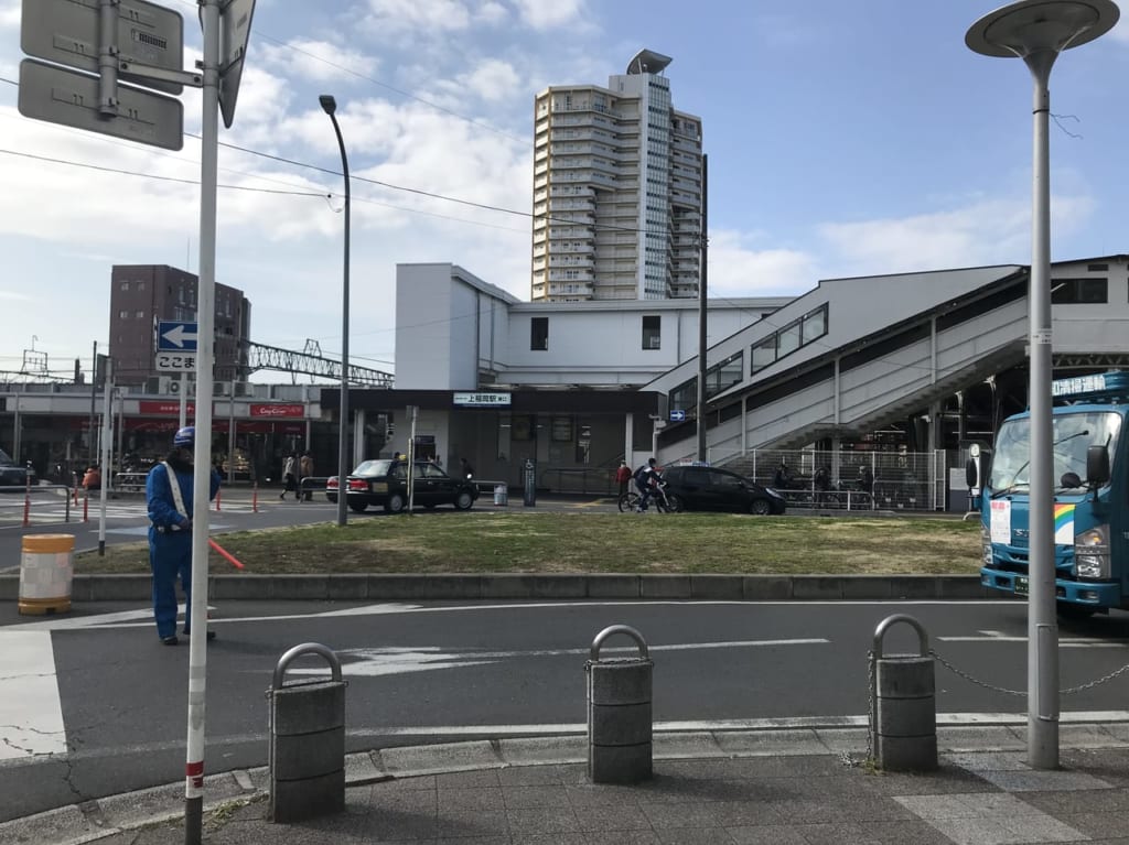 上福岡東口のロータリー