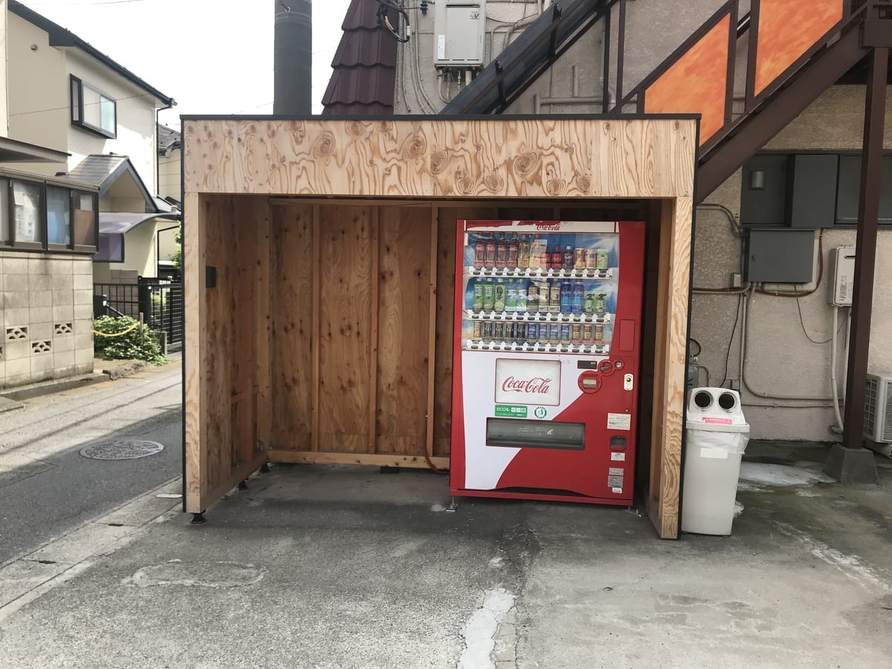 富士見市上沢にあったシフォンケーキ優の自販機撤去？