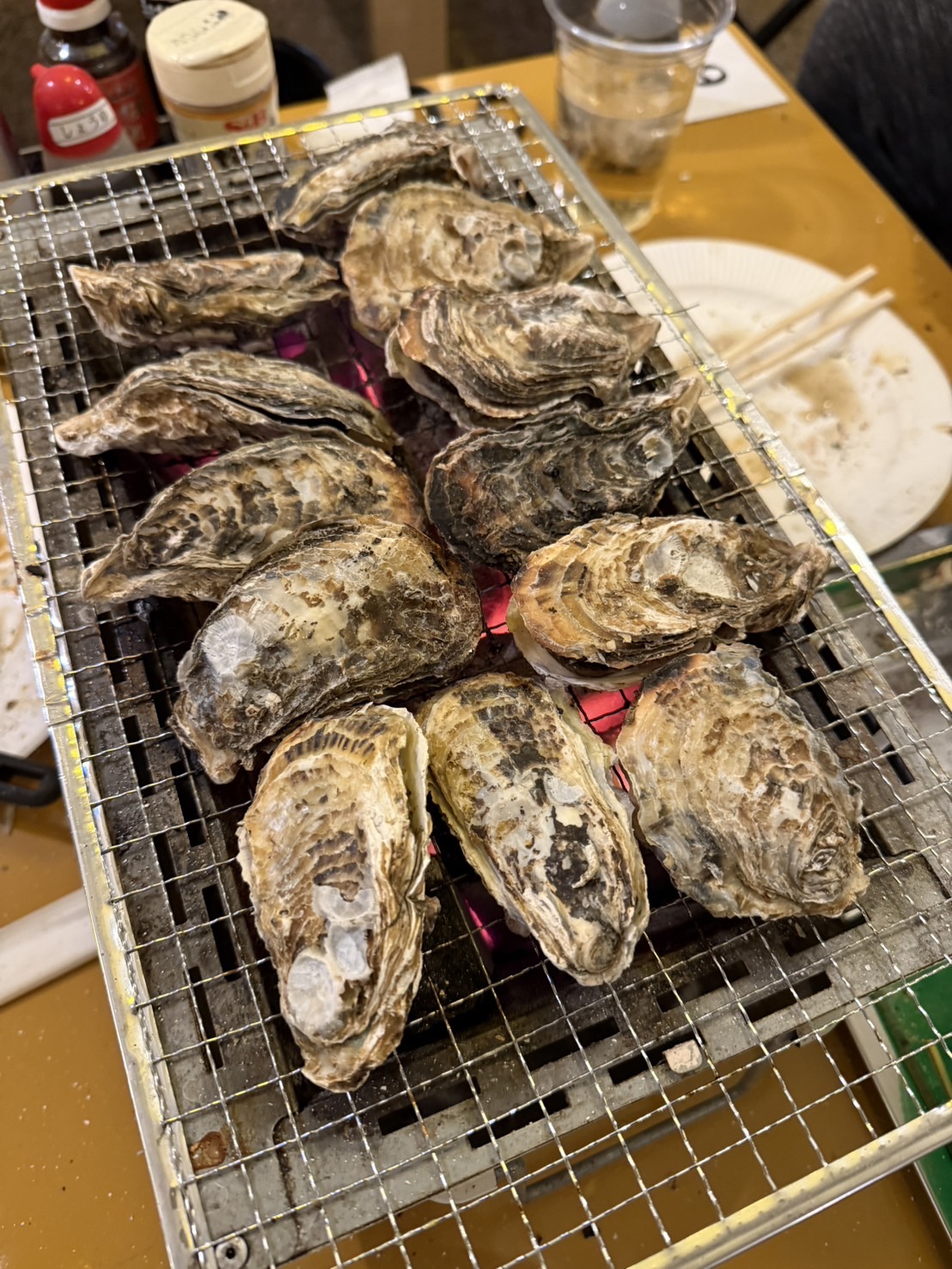 びん沼公園の牡蠣小屋