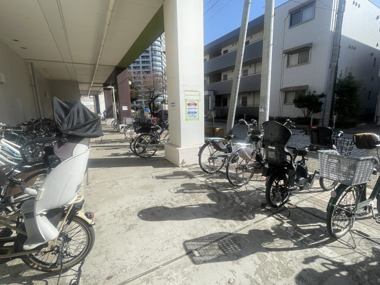 トナリエふじみ野の駐輪場