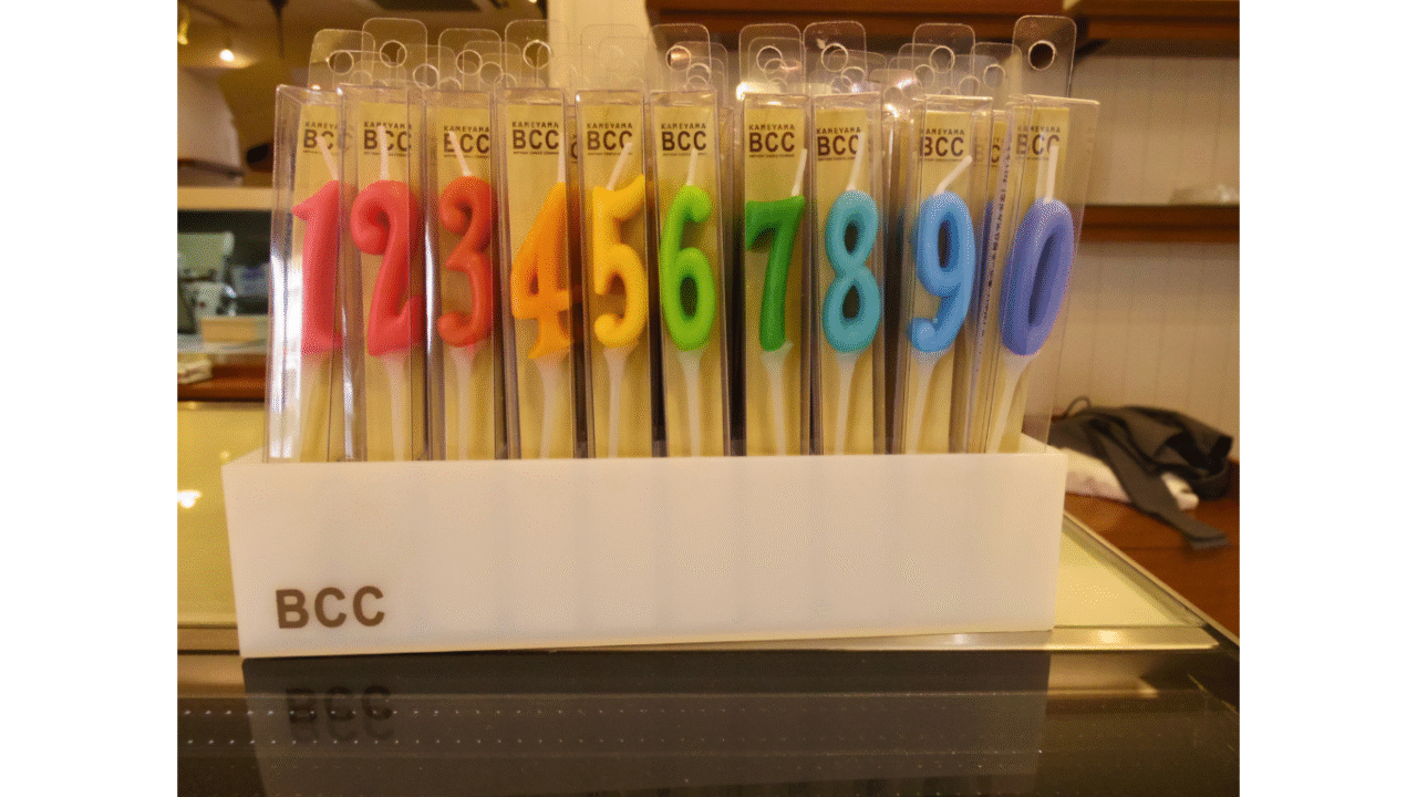 ナンバーキャンドル