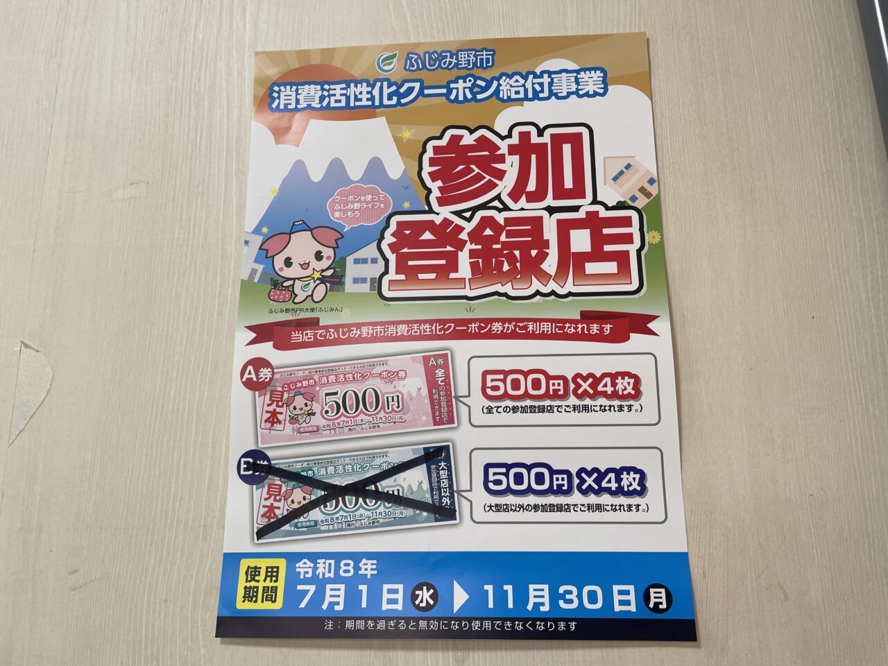 参加登録店ポスター