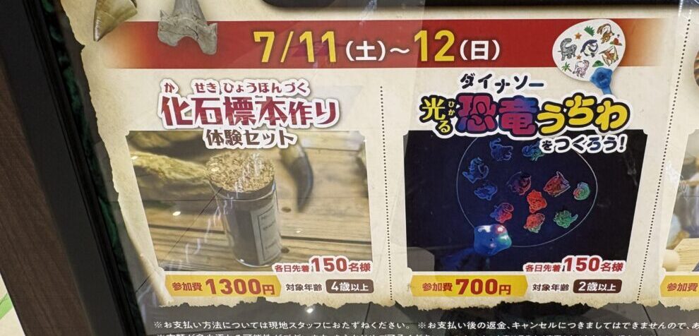 さわれる恐竜展